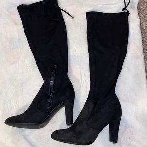 UNISA knee high black heels